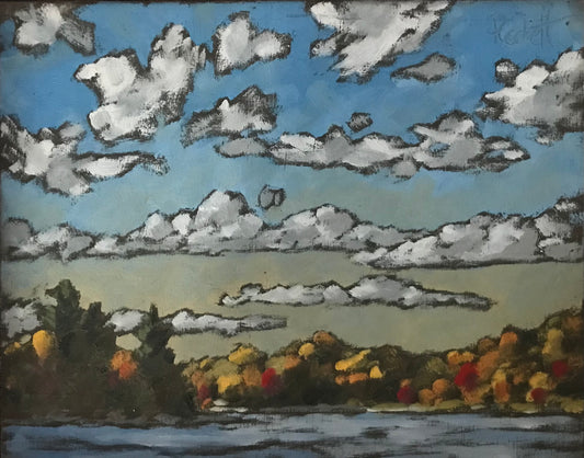 "Big Sky Over Bird Lake, Muskoka" (2024)