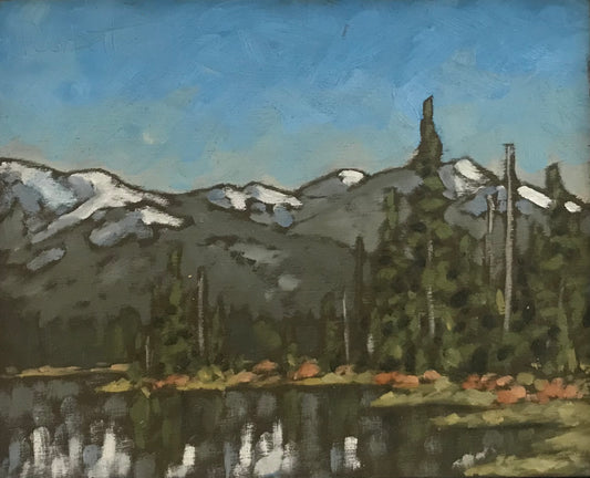 "Snow Capped Ridge, Eight Mile Lake" (2024)