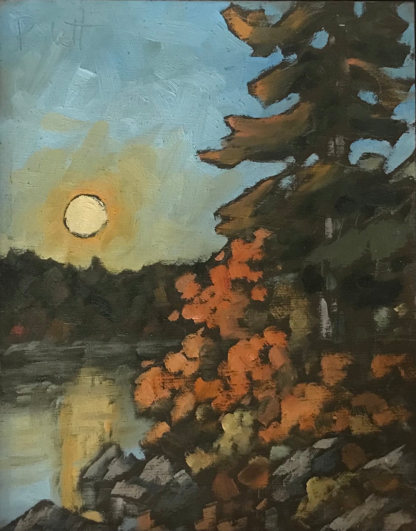 "Setting Sun, Muskoka" (2024)