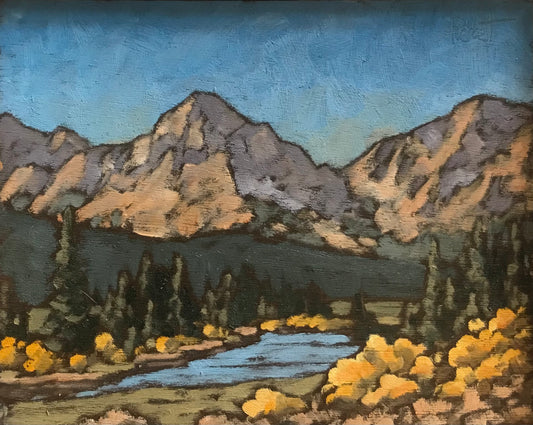 "Chinook Peak, Crowsnest River" (2024)