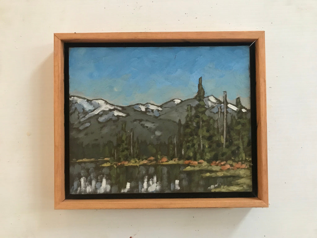 "Snow Capped Ridge, Eight Mile Lake" (2024)